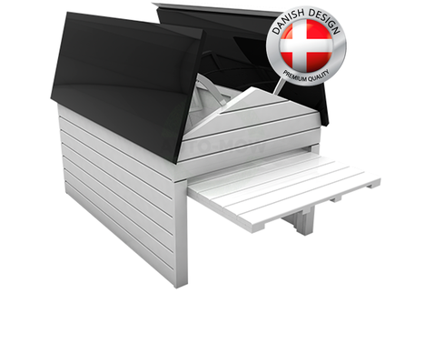 Caseta Robot cortac�sped my robot home blanca y negra